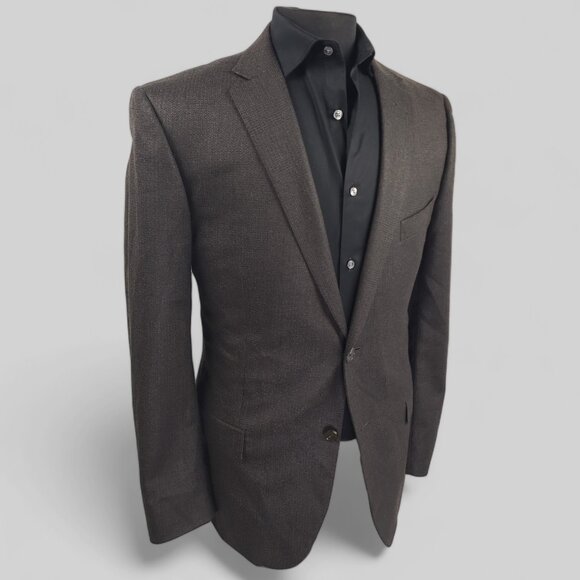 Z Zegna Saks Fifth Avenue Brown Fleece Sports Coat 40S